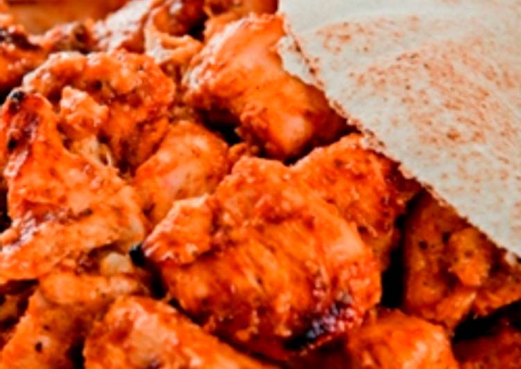 Recipe of Super Quick Homemade Grilled chicken cubes with garlic and spices - shish taouk