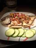 Fried fish with dabu sambal