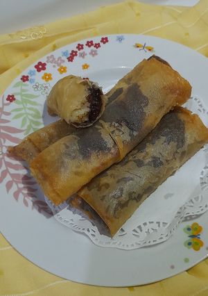 Foto resep Lumpia Pisang Coklat Keju