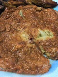 A picture of Tortang Talong (Filipino Eggplant Omelette).
