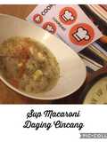 Sup macaroni daging cincang