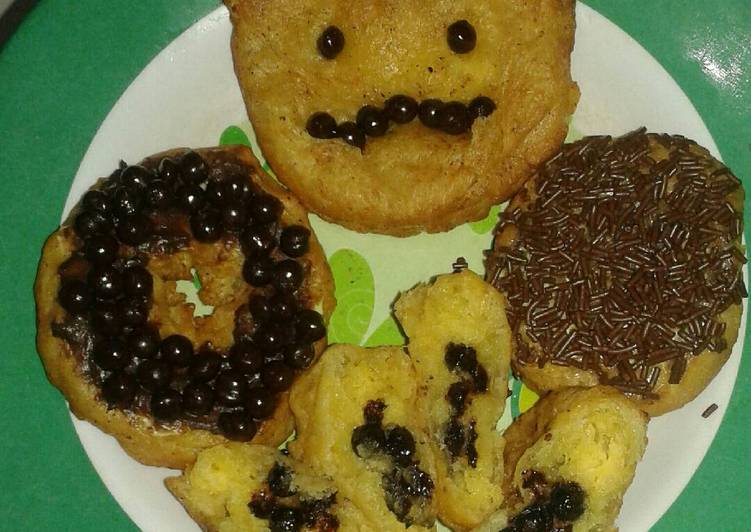 donut kentang isi coklat chocochips