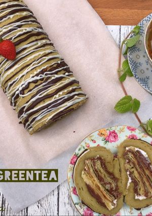 Foto resep Napoleon Greentea cake
