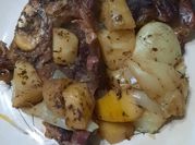Una foto de osobuco al horno