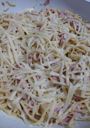 Foto de Esparguete à Carbonara (aproveitamento)