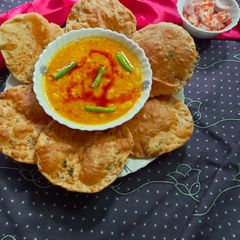 A picture of Poori bhaji.