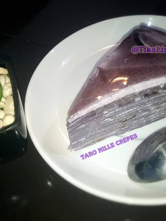 Foto resep Taro Mille Crepes Cake
