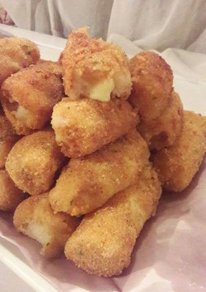 Una foto de Croquetas de papa y muzzarela