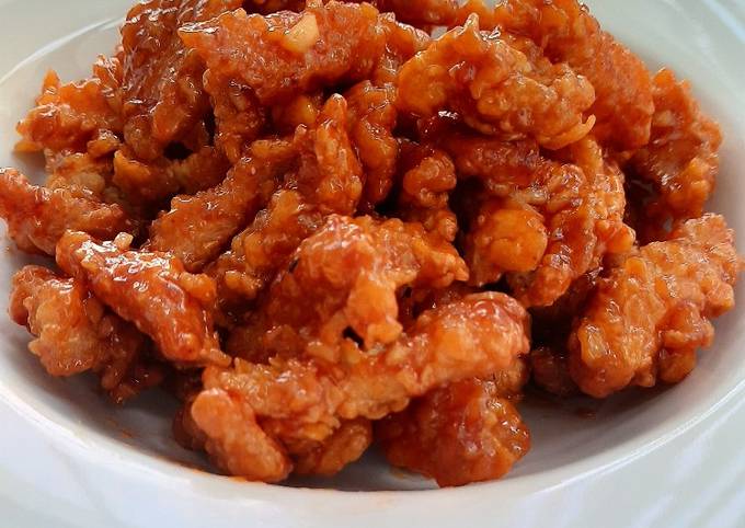 Korean Spicy Chicken Gangjeong / Ayam Goreng Madu Pedas