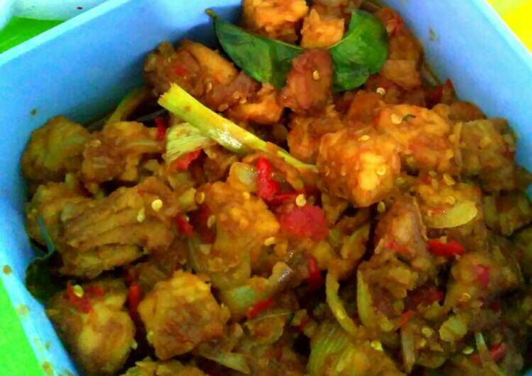 Rica-rica ayam tempe unyu