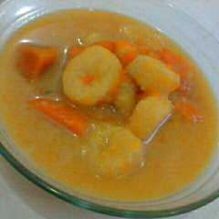 A picture of Kolak Pisang Labu Kuning.