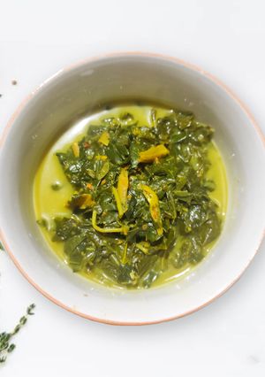 Foto resep Daun ubi masak santan