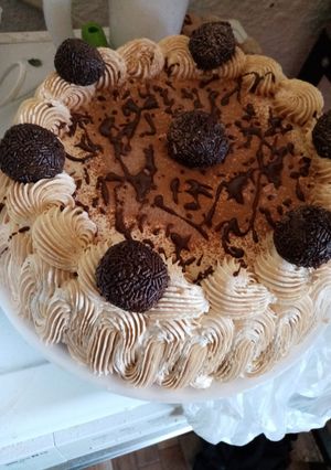Una foto de Postre bomba de dulce de leche