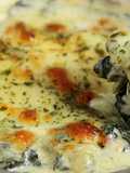 Espinafre gratinado com queijo