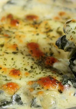 Foto de Espinafre gratinado com queijo