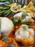 Cheese Tortelloni and Parmesan Meatball