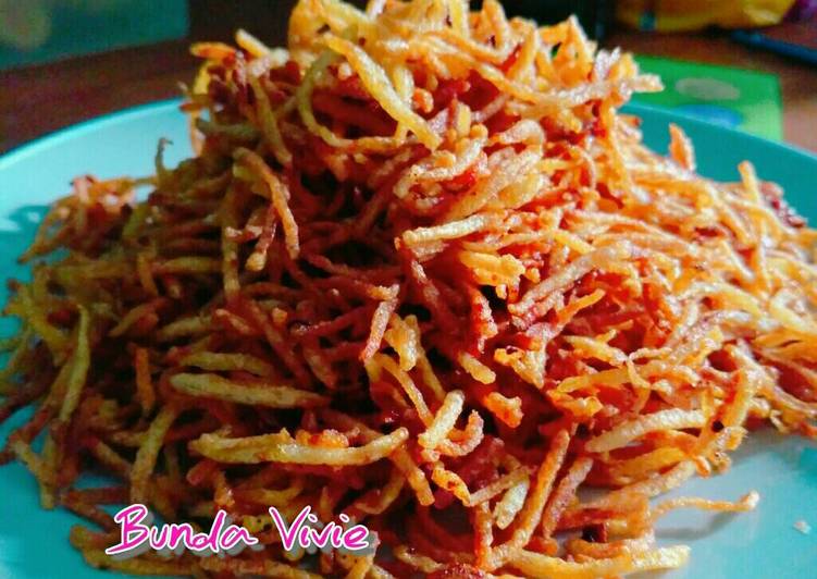 Cara buat Mustofa (kentang korek kriuk) yang nikmat dan Mudah Dibuat