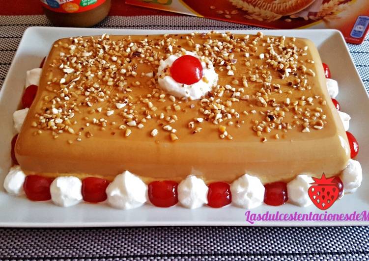 Tarta-Flan de dulce de leche y galletas