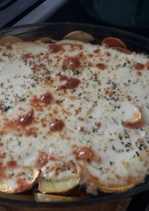 Una foto de Lasagna de verduras