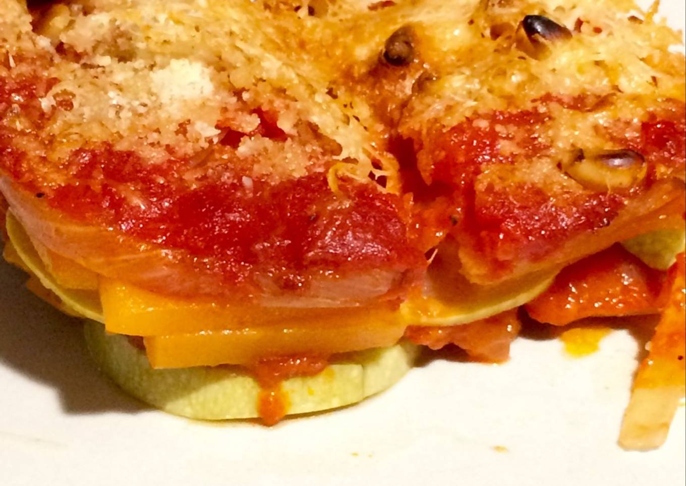 Milhojas de verduras
