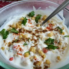 A picture of Boondi Raita.