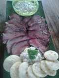 Carpaccio de punta trasera o picanha