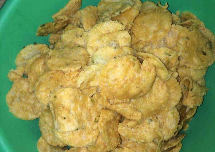 Resep 63. Keripik bawang dari talas, Lezat Sekali