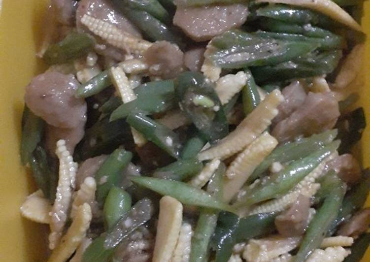 Oseng putren buncis baso