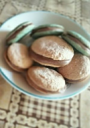 Una foto de Macarrones con relleno de chocolate