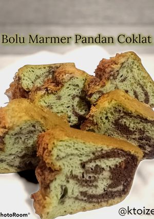 Foto resep Bolu Marmer Pandan Coklat