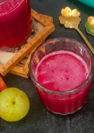 A picture of Beetroot Carrot Immunity Booster Drink.