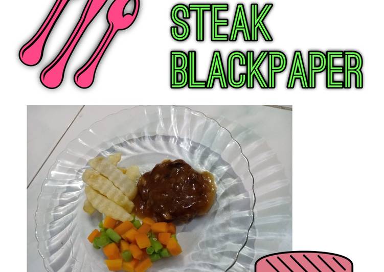 Beef steak blackpaper