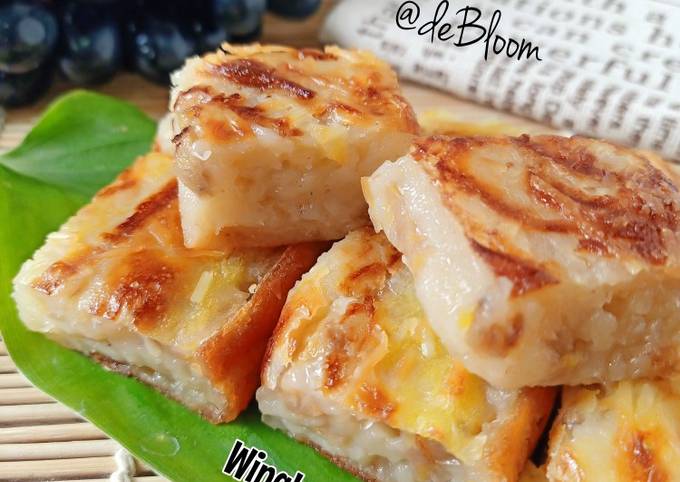 759. Wingko Pisang Tabur Keju Panggang - No Oven