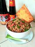 CHAUFA DE SALCHICHA DE POLLO 🐔