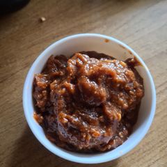 A picture of Wood apple chutney.