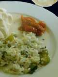 Pachadi saatham- lemon cucumber pachadi with left over rice