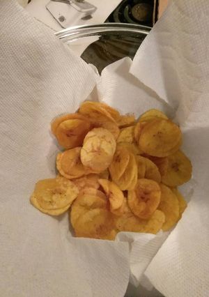 A picture of Fried Plantain Chips (homemade).