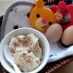 A picture of Egg Rice Puree.