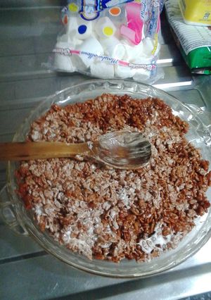 Una foto de Turrón de Masmelos y cereal