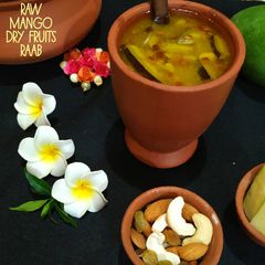 A picture of Raw mango dry fruits raab.