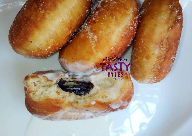 Recipe of Homemade Oreo stuffed donuts