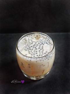 Foto resep 387. Es Susu SeJeNa (Selasih, Jelly, Nata De Coco)