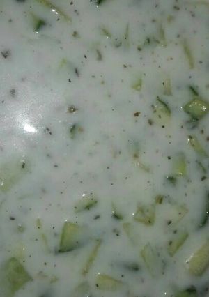 A picture of Cucumber Salad with Yogurt.