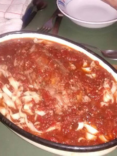 Una foto de Fideos con estofado de colita de cerdo