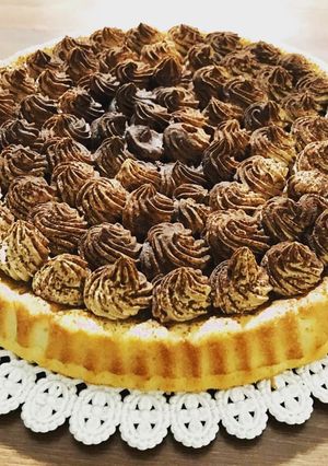 Foto di Crostata (stampo furbo) con crema chantilly al caffè