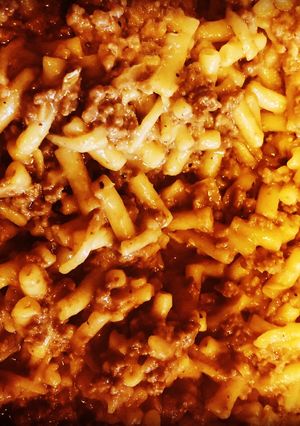 A picture of Cheeseburger Mac N Cheese.