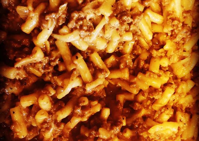 Simple Way to Make Award-winning Cheeseburger Mac N Cheese