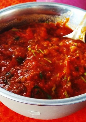 टोमाटो सब्जी(tomato sabji recipe in hindi) रेसिपी मुख्य फोटो