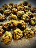 Albóndigas vegetarianas de soja texturizada y grelos (en airfryer)