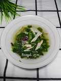 Sayur bening bayam dan jamur tiram